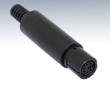 6 Pin Mini-DIN Female Inline Solder Jack Connector