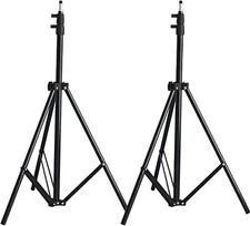 2 - Heavy Duty 7' Light Photography Studio Tripod Stand, Aluminum Spring Cushion