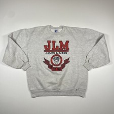 Vintage James L. Mann JLM Sweatshirt Men’s Large Gray USA Made Russell Athletic