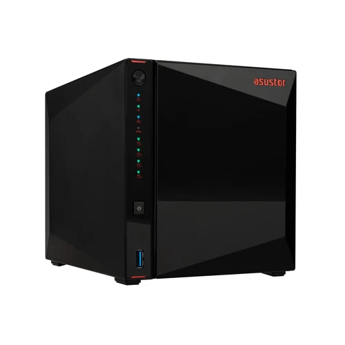 Asustor AS5404T 4 Bay NAS Storage, Quad-Core 2.0GHz CPU, 4xM.2 NVMe SSD Slots...