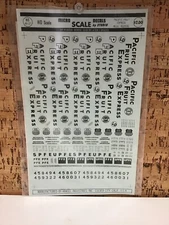 MICROSCALE DECAL HO SCALE 87-17: Pacific Fruit Express Mech. Reefers New