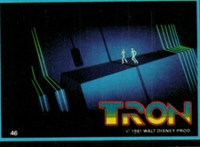 1981 1982 Donruss Tron Movie Walt Disney #46 Tron and Yori escaping