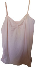 Candie's 92 nylon, 8 spandex solid pink camisole XL