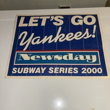 Subway Series NewsdaySign/poster, 4 Subway Series Magazine, & Vintage YankPhotos