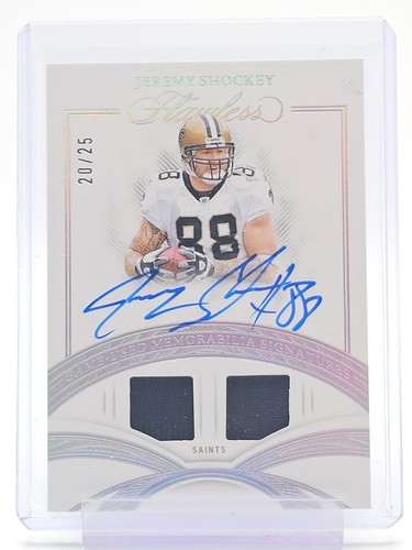 JEREMY SHOCKEY 2025 FLAWLESS GAME-USED MEMORABILIA SIGNATURES AUTO /25 Q1887