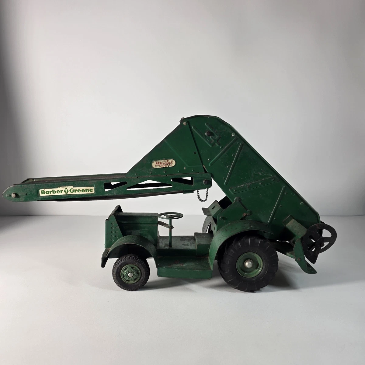 Modellini Pressed Steel Modellino Giocattolo TheBest Drive Chain - Doepke Barber Greene Caricatore A Benna Fisso In Acciaio Modello In Lamiera Stampata Vintage - Foto 2