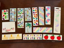 VTG Sandylion Mrs Grossman Sticker Lot Glitter Prismatic Holographic