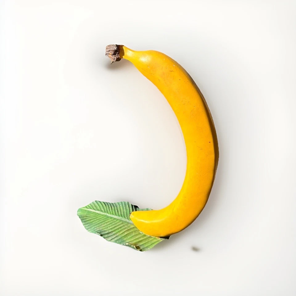 Lindo soporte de plátano amarillo de madera vintage árbol amarillo peculiar Foto 3 de 4