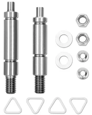WPW10359270 (Left) & WPW10359269 (Right) Dryer Drum Support Roller Shaft Kit ...