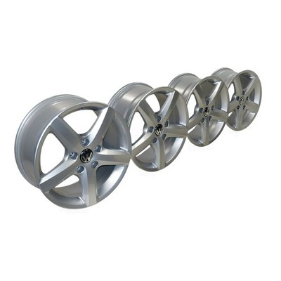 4x Alufelgen ASPEN 8Jx18 ET53 5x130mm VW Touareg 7P brillantsilber 7P0071498 8Z8