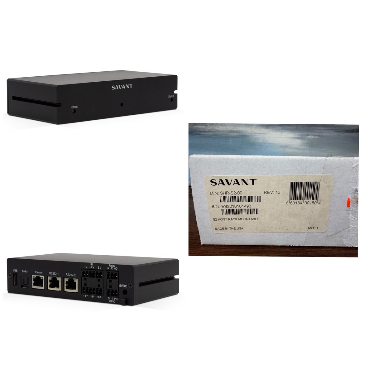SAVANT SHR-S2-00 Host -REV 13 SmartHome HOST - WHA Home Audio 