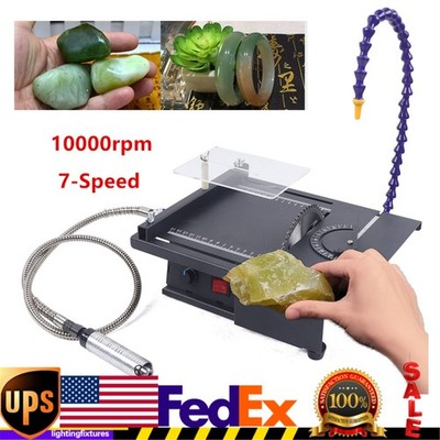 Gem Jewelry Rock Polishing Tool Portable Table Saw Jade Cutting Carving Machine