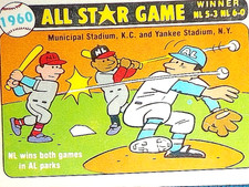 1981 FLEER 1960 All-Star Games WILLIE MAYS STAN MUSIAL / Royals Orange FREE SHIP