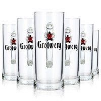 6X Grotwerg Bier Glas 0,3L Krug Rastal Seidel Bierkrug Bierglas (6Er Set)