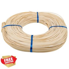 1.75mm Round Reed Coil, 1lb Rattan for Basket Weaving Furniture