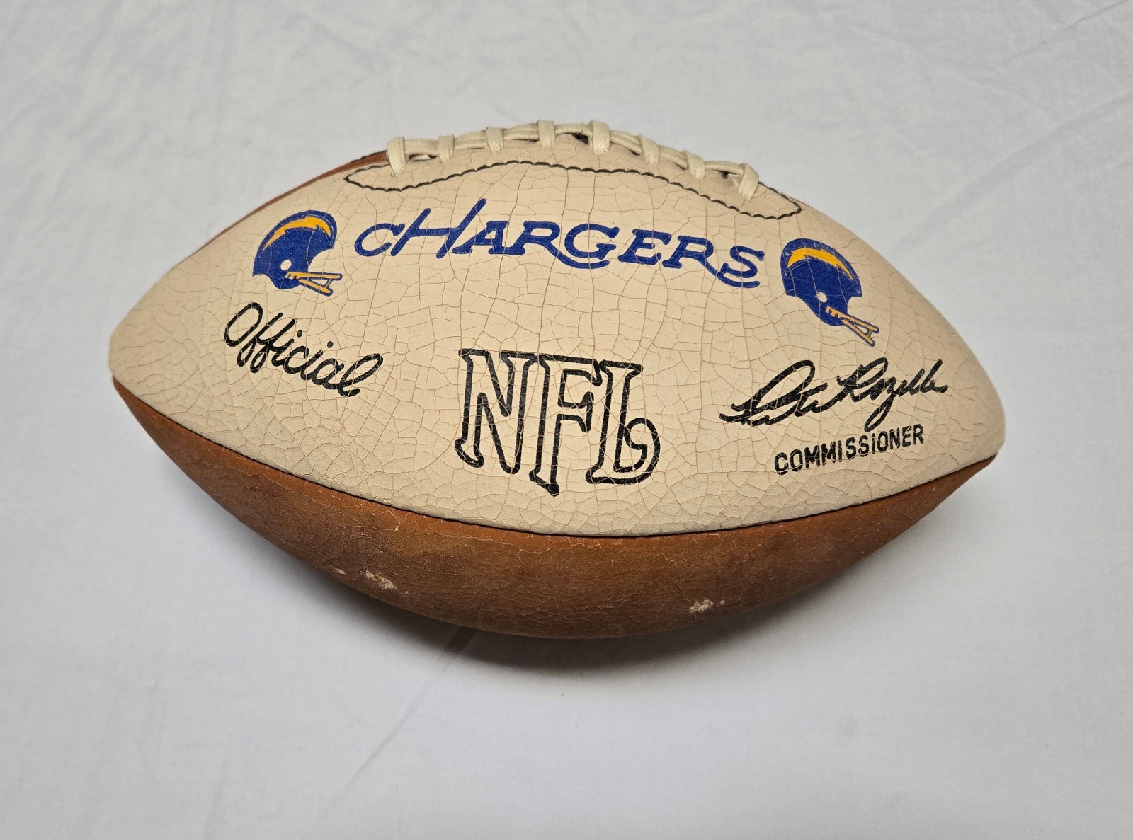 Vintage 1983 / 1984 San Diego Chargers Team Signed Football - Dan Fouts etc