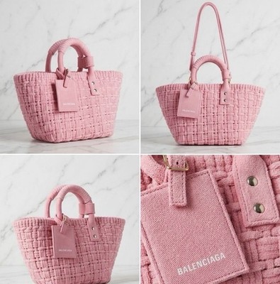 Balenciaga Bistro Basket XS Tasche Korb rosa Bag