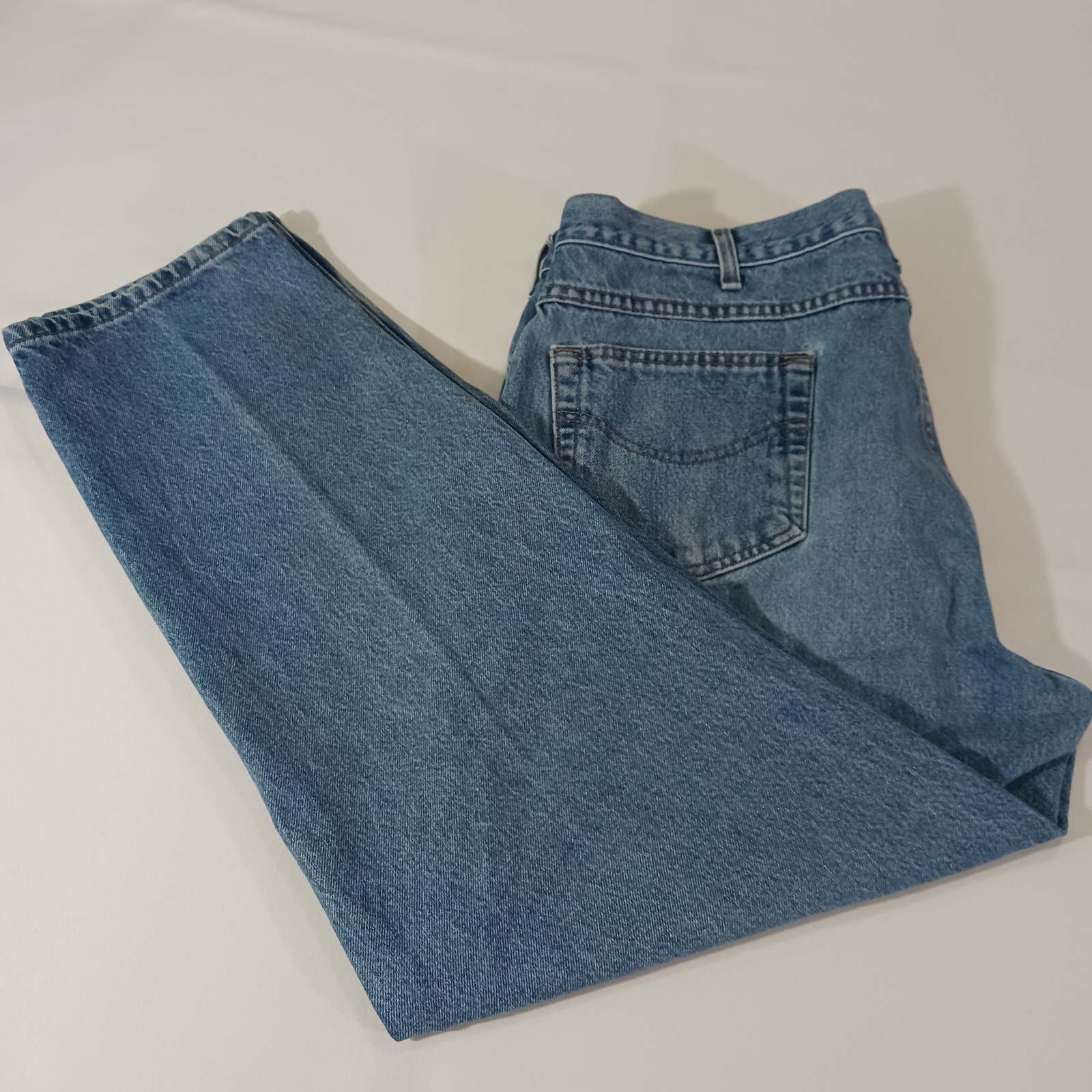 Carhartt B17 DST Relaxed Fit Men's Cotton Blue Denim Distressed Jeans Size 40×30