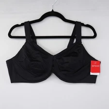 Spanx Minimizer Bra Low Profile Full Coverage Unlined Womens Black DD Cup Sz NWT