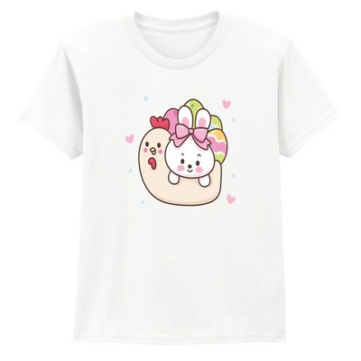 Osterhase Hase Küken Mädchen T-Shirt Hase Küken Ostergeschenk für Tochter