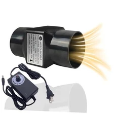 2 inch Inline Duct Fan, 2'' 22 CFM Ventilation System High 2inch-Black