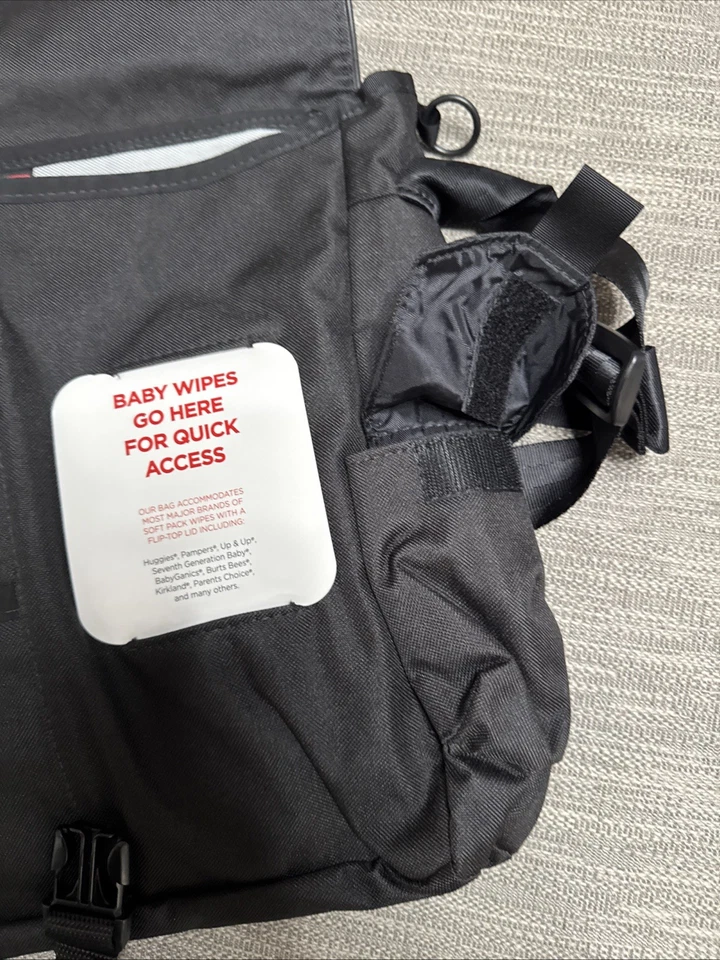 Dadgear Men's Red & Black Messenger Diaper Bag and Changing Pad - Image 4 of 4