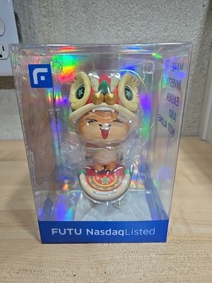 FUTU BULL Lion Dance Vinyl Figure - From Moomoo Trading Platform Nasdaq 2021 New