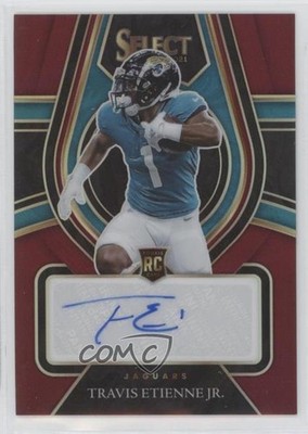 2021 Select Rookie Signatures Maroon Prizm 8/49 Travis Etienne Jr Auto RC 6fs