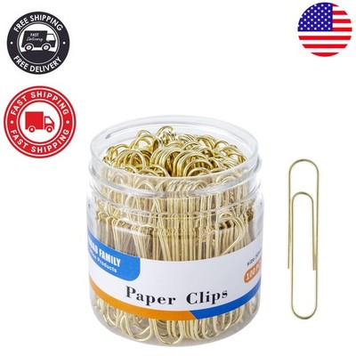 Elegant Gold Paper Clips: 2 Inch, Pack of 100 - Durable and Stylish Organization