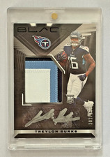 2022 Panini Black - Rookie Patch Autographs Treylon Burks #215 /199 (AU, MEM,...
