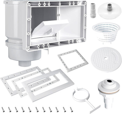 TonGass Complete-Set SP1091WM Thru-Wall Skimmer Kit Compatible with Hayward Abov