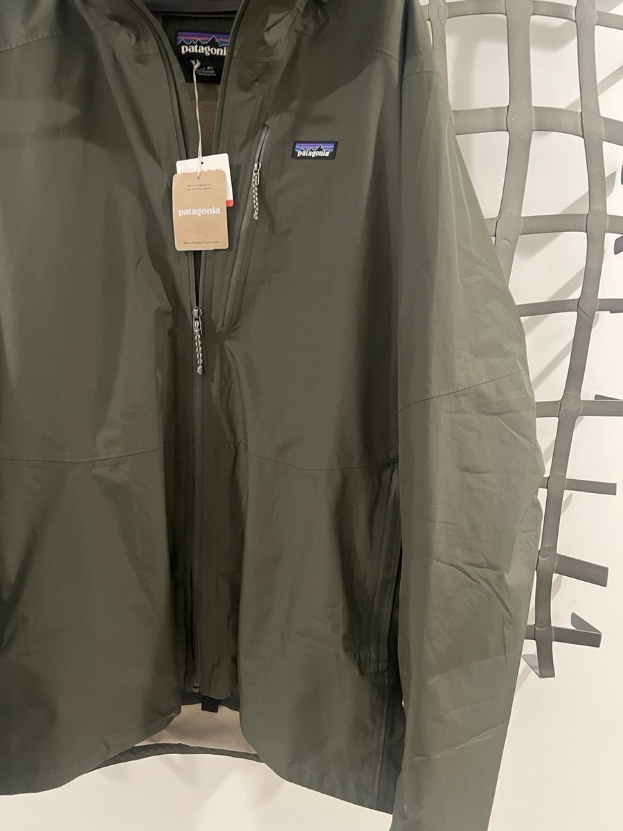 New Patagonia Powder Town Jacket Ski Snowboard Mens XXL Pine Green