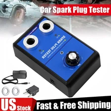 Dual Plug Car Kit Spark Plug Tester Gasoline Ignition Plug Diagnostic Tool 12V