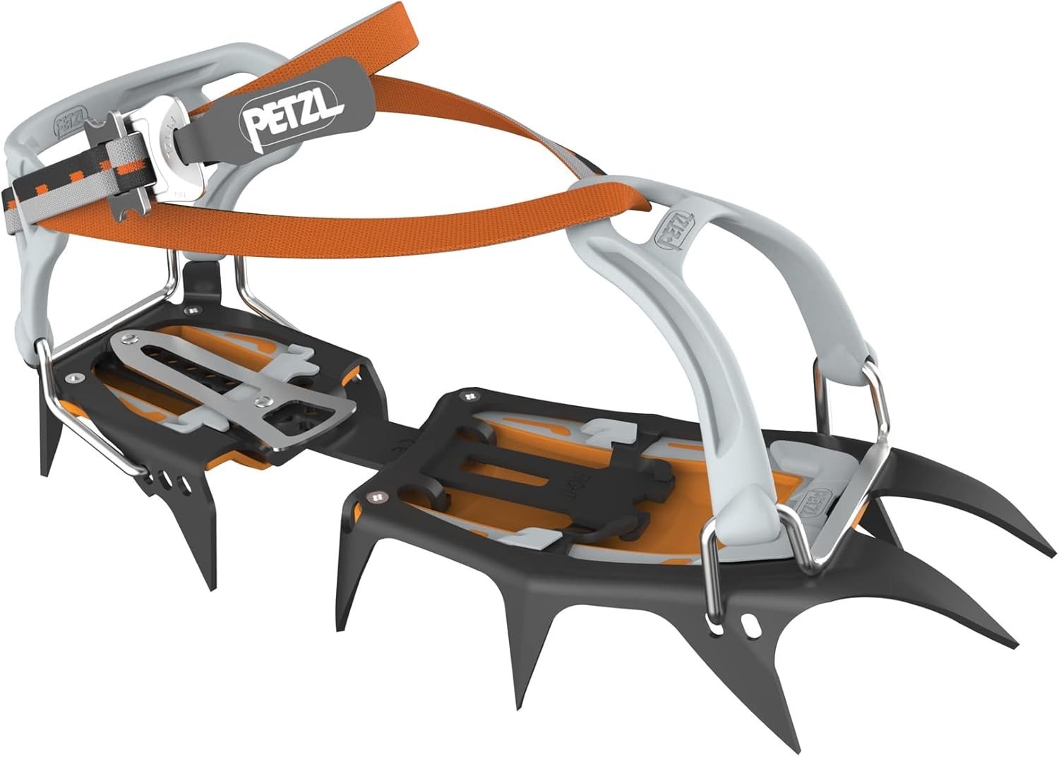 Crampones universales Petzl Vasak Llu naranja talla única montañismo