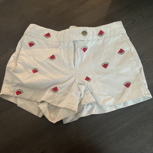 Short J.Crew CityFit Imprimé Girafe Jaune Et Blanc - Taille 2 Femme - Occasion Très Bon État