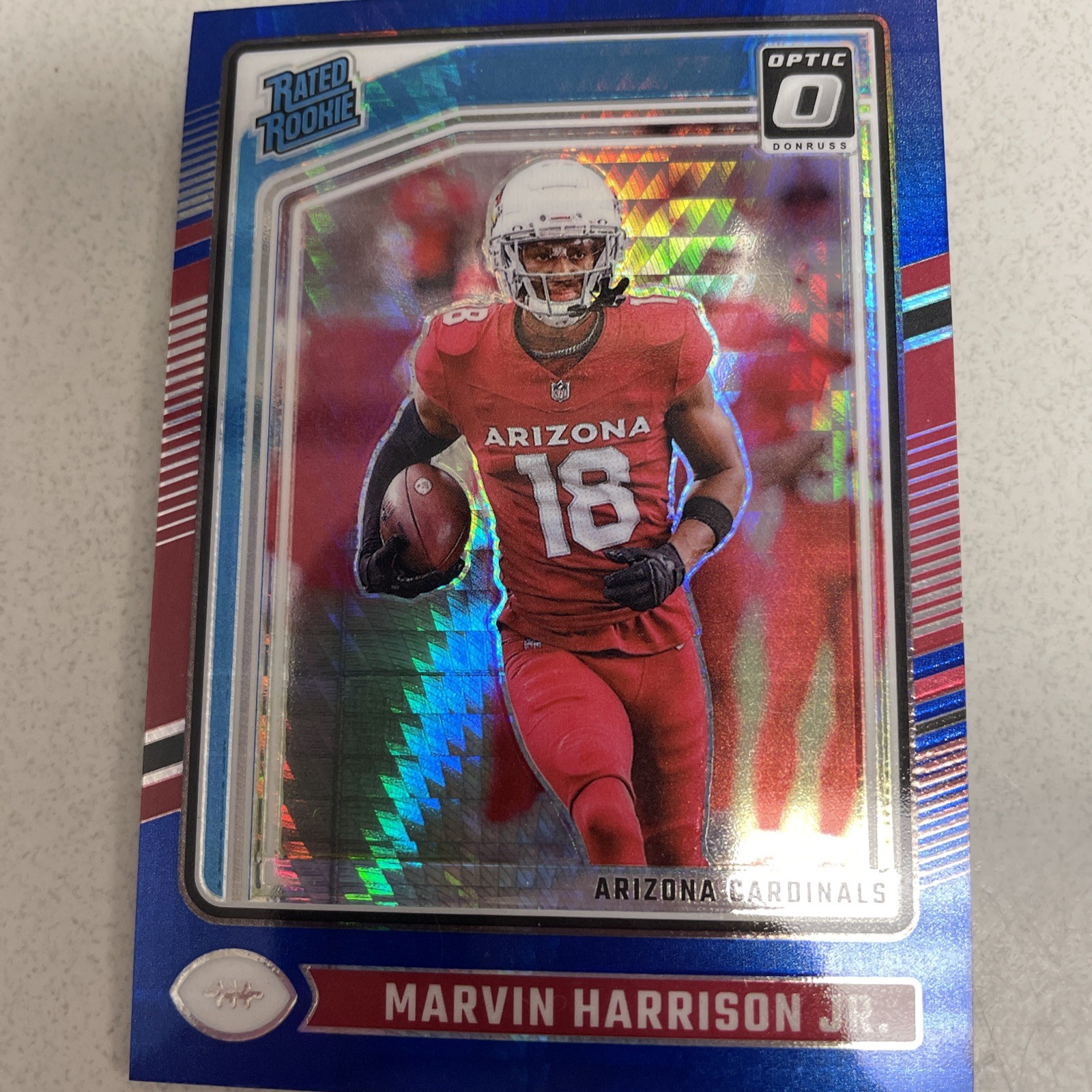 2024 Panini Donruss Optic -  Marvin Harrison Jr. #276 Blue Hyper Prizm (RC)