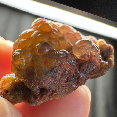 Ágata caramelo botrioidal natural del desierto Alxa Gobi de 3,4 cm-14 g, cristal curativo #3204 - Imagen 10 de 11