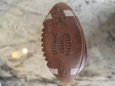 Vintage Wilson Official Leather Football w/ Laces John Brodie Model All American