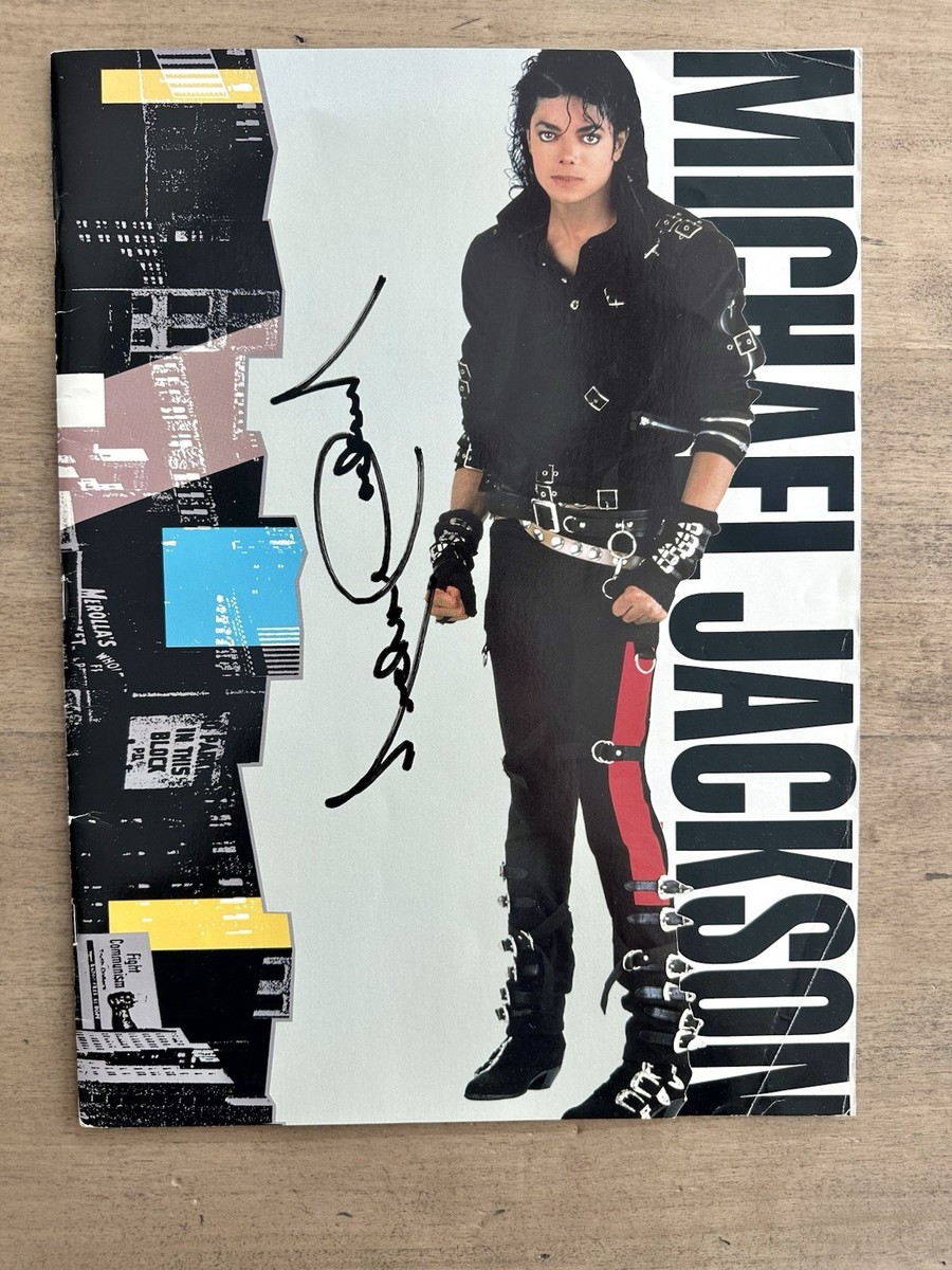 Michael Jackson Hand Signed 1988 World Tour Concert Program