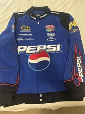 Jeff Gordon JH Design Royal Pepsi Full-Snap Twill Uniform Jacket Size L (NEW)