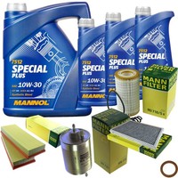 Inspektionspaket 8L Mannol 10W-30 FüR Mercedes W203 C 240 C209 320 A209 CLK