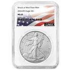 2026 (W) $1 1-oz American Silver Eagle NGC MS69 Flag Label