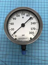 Ashcroft Pressure Gauge 0  300 PSI   Model 27925, PPP-B-636H