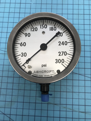 #ad #ad Ashcroft Pressure Gauge 0–300 PSI – Model 27925 PPP B 636H $125.00