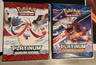 Pokémon TCG Platinum Supreme Victors/Platinum Rising Rivals Binders mit Bulk