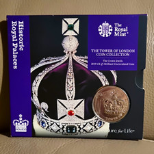 Royal Mint 2019 UK £5 Five Pounds Tower of London Crown Jewels BU Coin