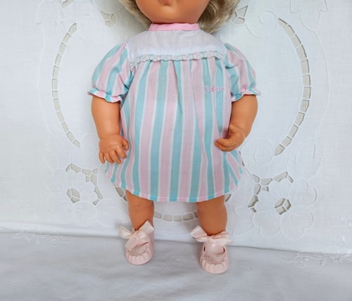 Tonka Follow You Eyes Tiny Tears Doll 1988 & Original Dress ~ 15" Vintage Vinyl - Picture 10 of 22