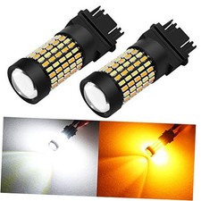 Super Bright White Amber Dual Color Switchback 3157 3155 3057 3457 4157 LED