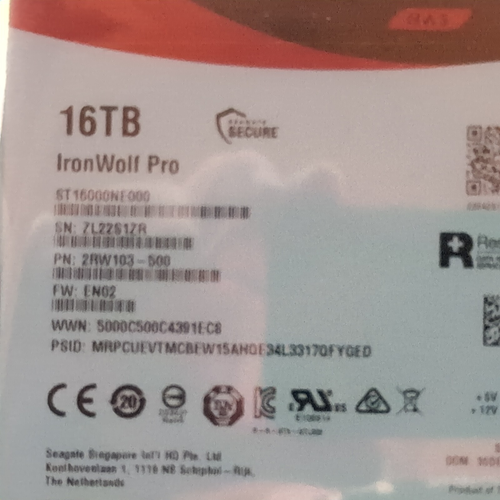 A Seagate IronWolf Pro 16TB 7200 RPM SATA 6Gb/s- NOT A REFURB - Bild 2 von 4