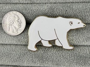 Sea World White Polar Bear Souvenir Pin Pinback #63246